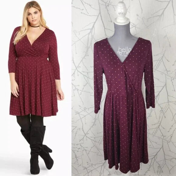 burgundy plus size dresses formal Lace-Bodice Plus-Size Long A-Line Prom Dress W1094 Burgundy / 14W main image 1